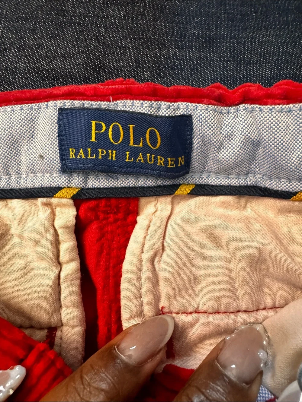Boys Red Corduroy Pants (size 5)
